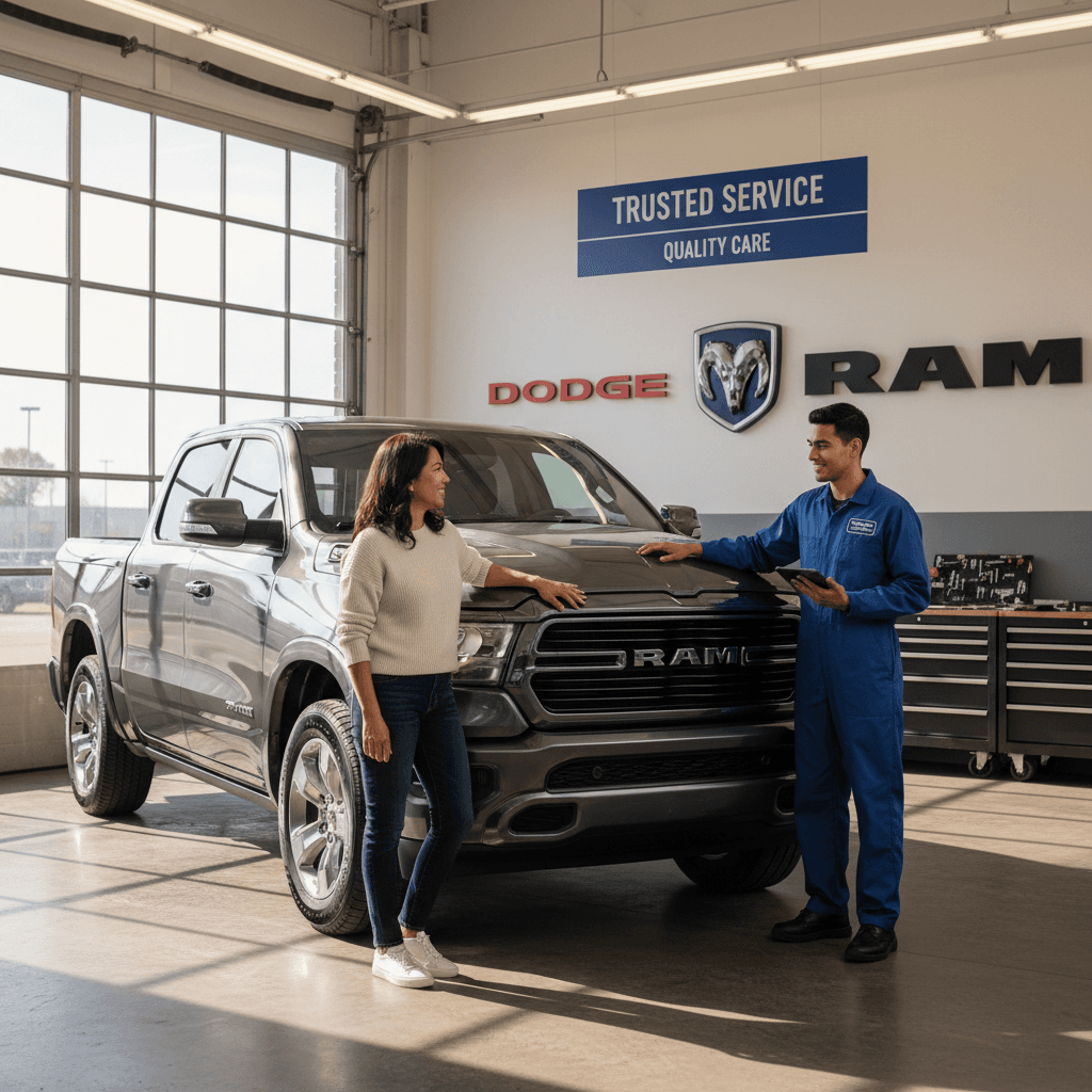 Personal vehicle owner with their Dodge Ram truck