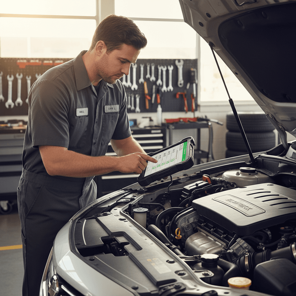 Technician servicing personal Dodge Ram vehicle