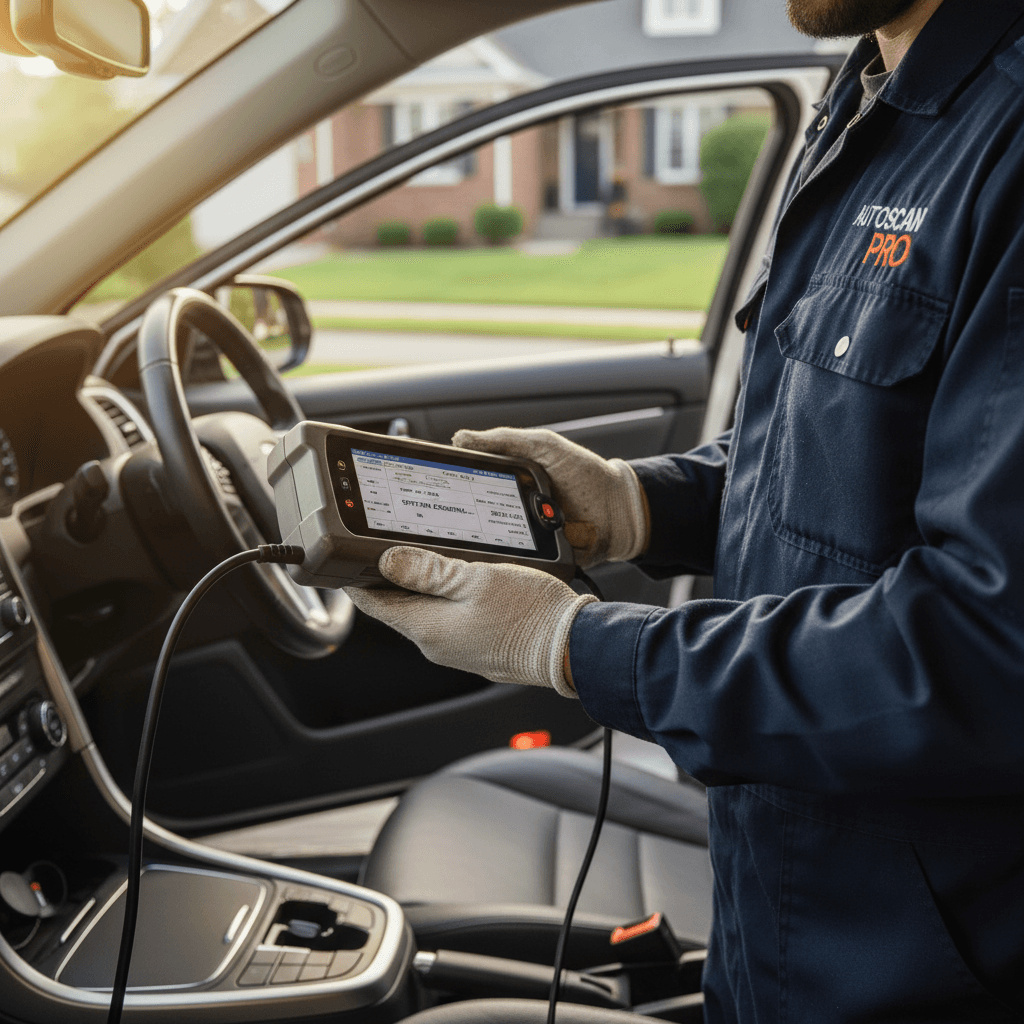 Diagnostic equipment scanning Dodge Ram vehicle systems